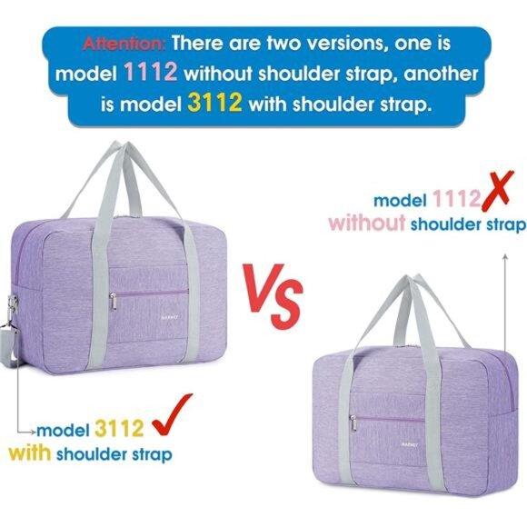 For Spirit Airlines Personal Item Bag 18x14x8 Foldable Travel Duffel Bag Tote - Picture 6 of 8